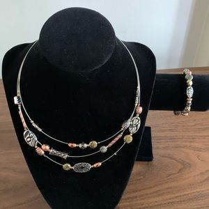 Lia Sophia necklace & bracelet